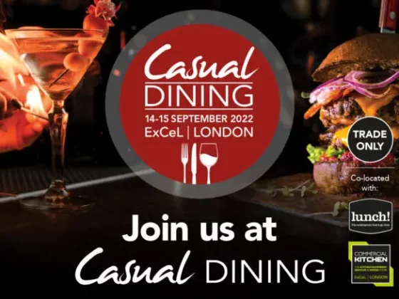 casual dining show leaflet promo