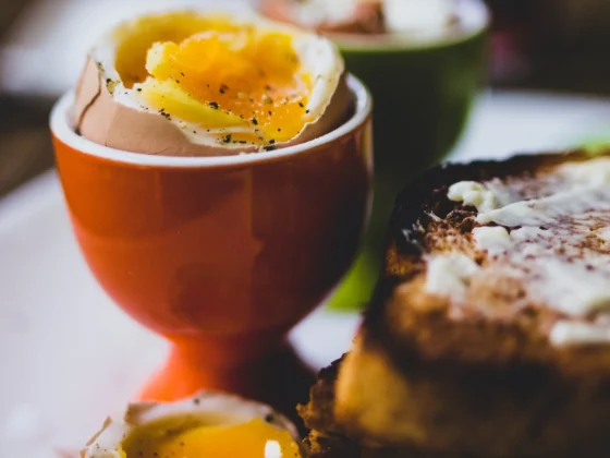 image of a boiled egg with toast