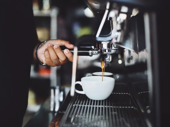 image of an espresso being made