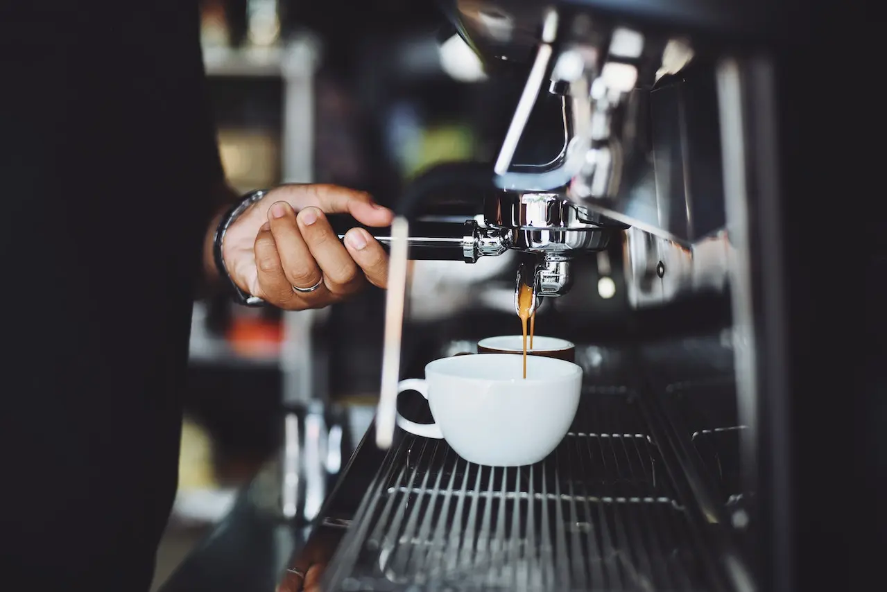 image of an espresso being made