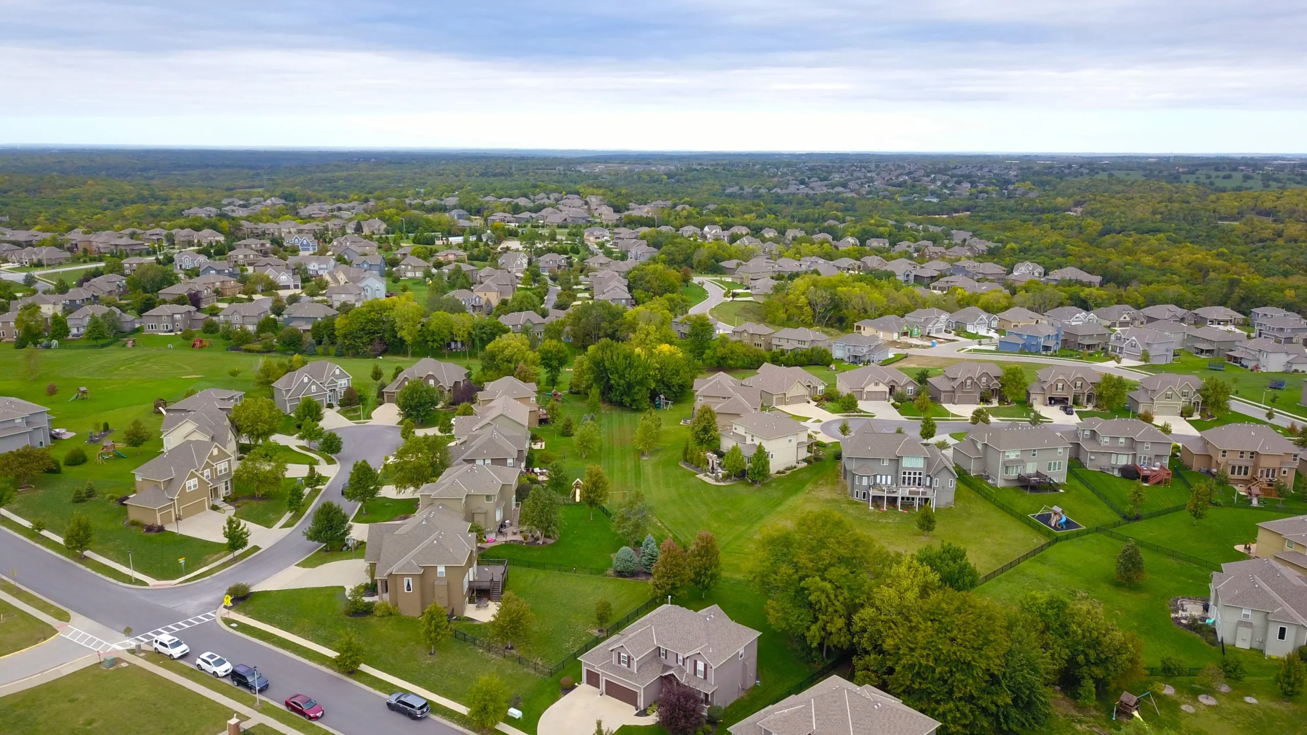 image of green town