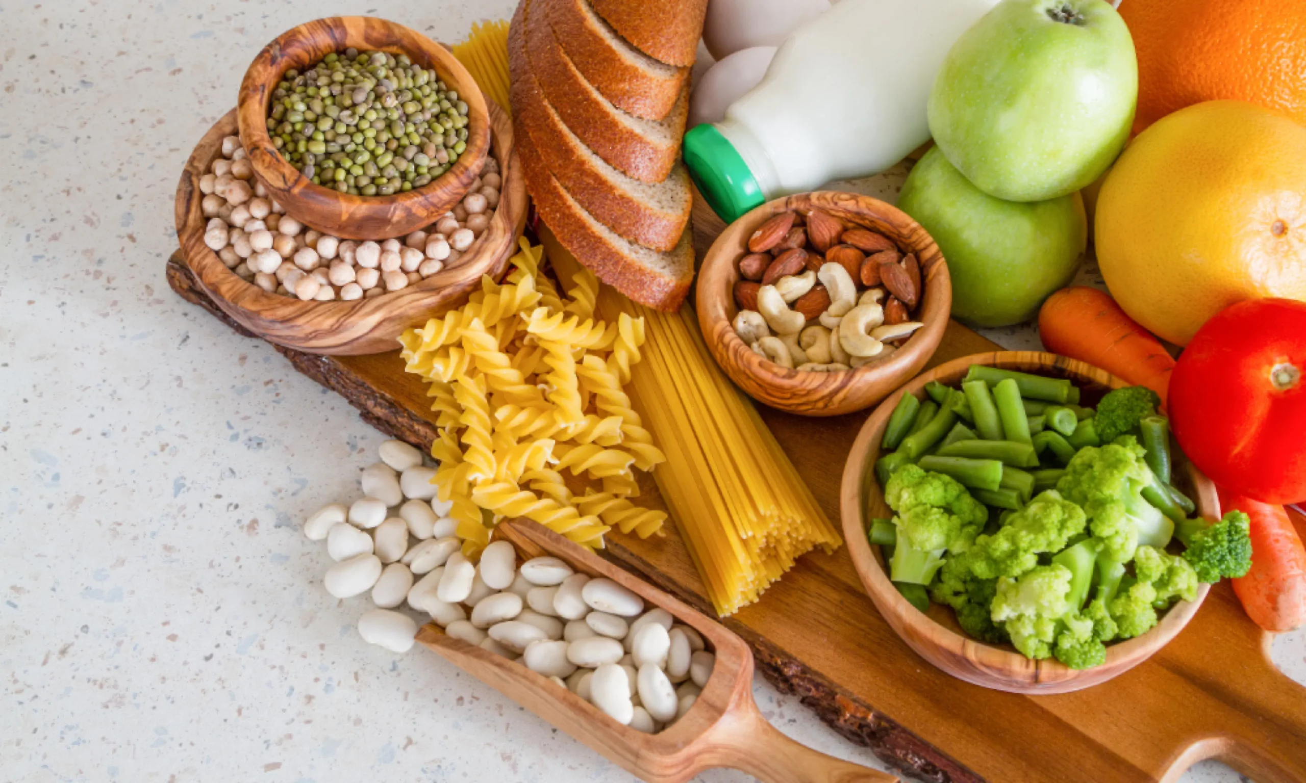 image of fresh foods on a board