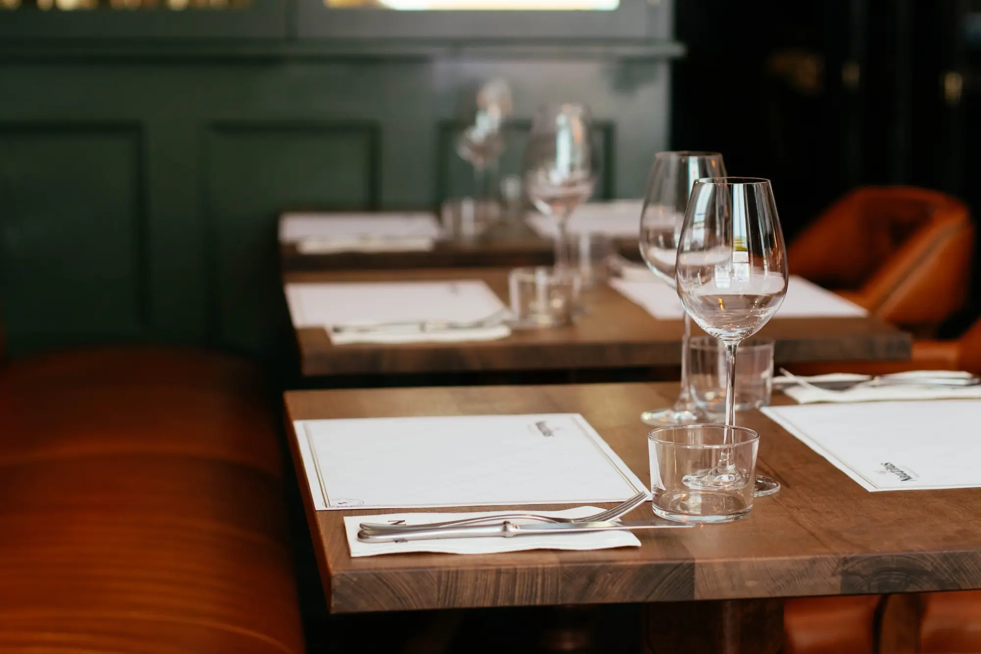 image of wine glasses on a table