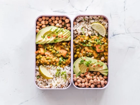 food in meal prep containers