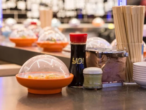 photo of yo sushi food in their restaurant